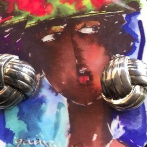 Fancy Vintage Metal Clip on Earrings